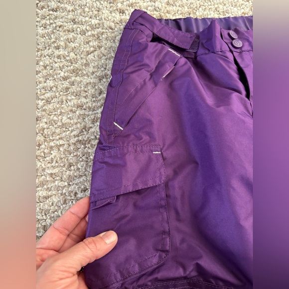 Purple Champion Snow Pants Kids Size 6 - Picture 3 of 5